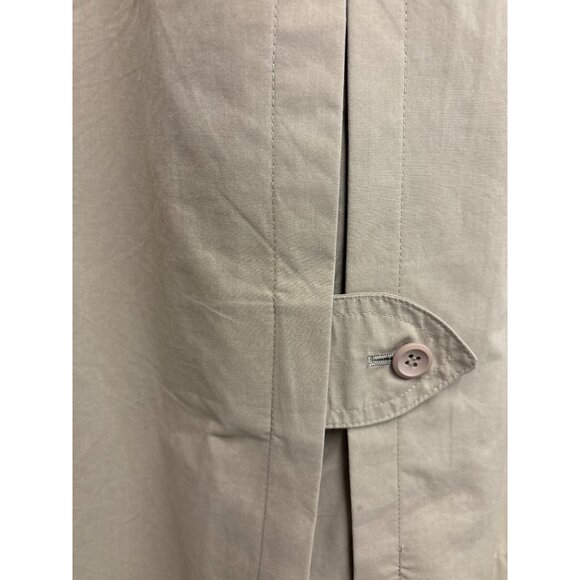 London Fog Womens Beige Trench Coat Belted Double-Breasted Size 8 PET - Picture 11 of 15